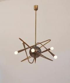  Stilnovo Rare Stilnovo sputnik chandelier Italy c1950 - 3726363