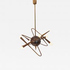  Stilnovo Rare Stilnovo sputnik chandelier Italy c1950 - 3727971