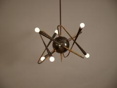  Stilnovo Rare Stilnovo sputnik chandelier c1950 - 4444512