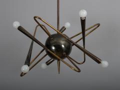  Stilnovo Rare Stilnovo sputnik chandelier c1950 - 4444601