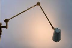  Stilnovo Rare and Articulated Mid Century Modern Wall Lamp by Stilnovo 1950s Italy - 1826525