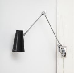  Stilnovo SINGLE BLACK AND CHROME SCONCE BY STILNOVO - 1822271