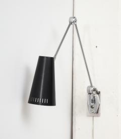  Stilnovo SINGLE BLACK AND CHROME SCONCE BY STILNOVO - 1822274