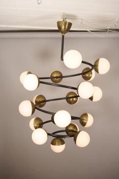  Stilnovo SPIRAL CHANDELIER 18 LIGHT STILNOVO DESIGN - 3166258