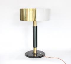  Stilnovo STILNOVO ITALIAN TABLE LAMP BRASS AND PERSPEX SHADE ON MARBLE BASE - 3253588