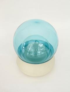  Stilnovo STILNOVO ORB ITALIAN BLUE TRIPLE DOME MURANO GLASS TABLE LAMP MODEL TL 278 - 1562100