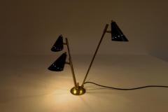  Stilnovo Sculpture Italian Modern Table Lamp Brass and Metal Stilnovo Style - 2694343