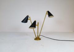  Stilnovo Sculpture Italian Modern Table Lamp Brass and Metal Stilnovo Style - 2694356