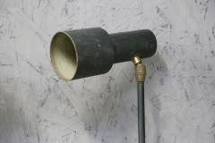  Stilnovo Set of Five Stilnovo MidCentury Wall lamp Black in Brass and aluminium 1950s - 1307390