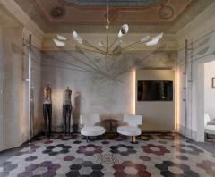  Stilnovo Shangai chandelier stilnovo style 1960s - 4543867