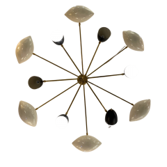  Stilnovo StilNovo White Black 70s Ceiling Lamp - 4004486