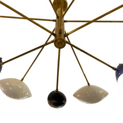 Stilnovo StilNovo White Black 70s Ceiling Lamp - 4004501