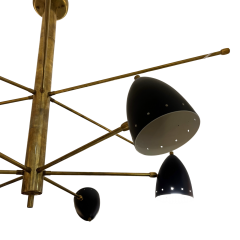  Stilnovo StilNovo White Black 70s Ceiling Lamp - 4004506