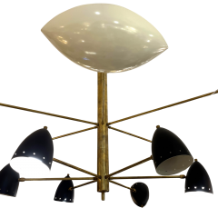  Stilnovo StilNovo White Black 70s Ceiling Lamp - 4004514