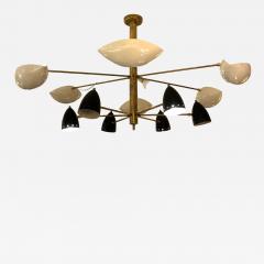  Stilnovo StilNovo White Black 70s Ceiling Lamp - 4004968