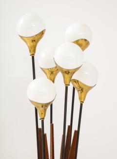  Stilnovo Stilnovo Alberello Floor Lamp with Six Globe Lights 1950s - 1814962