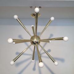  Stilnovo Stilnovo Attributed Sputnik Chandelier Brass - 1823826