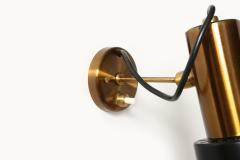  Stilnovo Stilnovo Brass Sconces Mid Century Modern Italy circa 1960s - 4469358