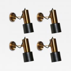  Stilnovo Stilnovo Brass Sconces Mid Century Modern Italy circa 1960s - 4469593