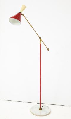  Stilnovo Stilnovo Diabolo Painted and Brass Floor Lamp Circa 1950s - 772427