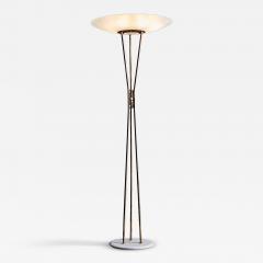  Stilnovo Stilnovo Floor Lamp with Brass and Marble Base - 4392850