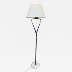  Stilnovo Stilnovo Floor Lamp with Marble Base and Sculptural Frame Italy 1950s - 4326678