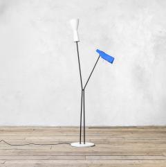  Stilnovo Stilnovo Floor Lamp with Two Diffusers with Marble Base - 3570718