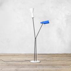  Stilnovo Stilnovo Floor Lamp with Two Diffusers with Marble Base - 3570719