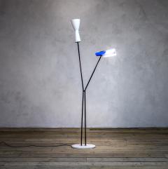  Stilnovo Stilnovo Floor Lamp with Two Diffusers with Marble Base - 3570720