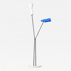  Stilnovo Stilnovo Floor Lamp with Two Diffusers with Marble Base - 3573876
