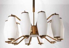  Stilnovo Stilnovo Grand Scaled Eleven Light Mid Century Chandelier Italy circa 1960 - 404379