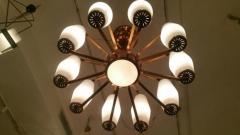  Stilnovo Stilnovo Grand Scaled Eleven Light Mid Century Chandelier Italy circa 1960 - 404381