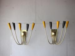  Stilnovo Stilnovo Italian Brass Sconces - 351607
