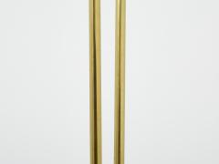  Stilnovo Stilnovo Italian brass and opaline floor lamp marble base 1960s - 2987744