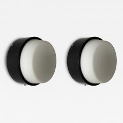  Stilnovo Stilnovo Italian wall sconces opaline glass set of 2 Italy 1960s - 4454544