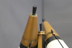  Stilnovo Stilnovo MidCentury Floor Lamp in brass marble and opaline glass 1950s - 1311143