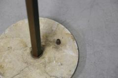  Stilnovo Stilnovo MidCentury Floor Lamp in brass marble and opaline glass 1950s - 1311144