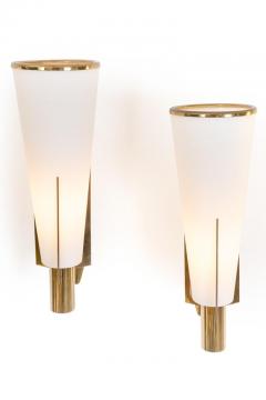 Stilnovo Stilnovo Model 2021 1 Brass Glass Sconces - 3191133