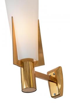 Stilnovo Stilnovo Model 2021 1 Brass Glass Sconces - 3191137