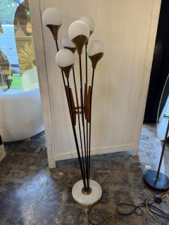 Stilnovo Stilnovo Multi Arm Floor Lamp with Opaline Glass Shades - 4446965