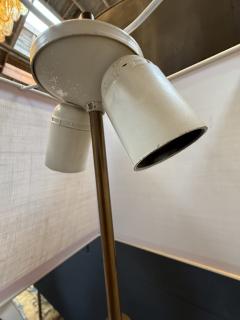  Stilnovo Stilnovo Orange Enamel Table Lamp with Custom Shade Italy 1970s - 4324940