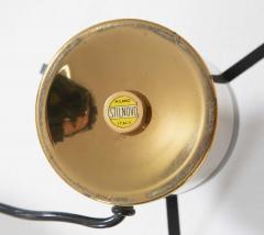  Stilnovo Stilnovo Pair of Table Lamps 8039 in Glass Aluminum and Brass 60s - 3112167