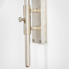  Stilnovo Stilnovo Pair of Wall Lamps with Glass Diffusers and Chromed Metal - 4115620