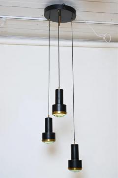  Stilnovo Stilnovo Three Light Faceted Glass Chandelier - 3326475