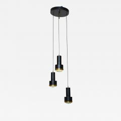  Stilnovo Stilnovo Three Light Faceted Glass Chandelier - 3330623