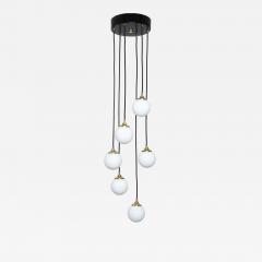  Stilnovo Stilnovo cascading chandelier Iatly circa 1950s - 4319427