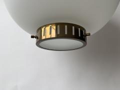  Stilnovo Stilnovo ceiling pendant in opaline glass and brass Italy circa 1960s - 4562095