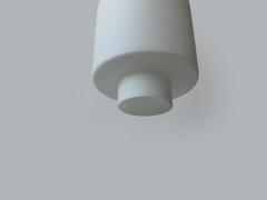  Stilnovo Stilnovo ceiling pendant in opaline glass and brass Italy circa 1960s - 4562185