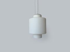  Stilnovo Stilnovo ceiling pendant in opaline glass and brass Italy circa 1960s - 4562188