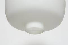  Stilnovo Stilnovo ceiling suspension light Opaline glass Brass Italy 1960s - 4615144
